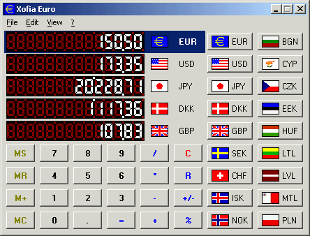 EURO Converter Screenshot